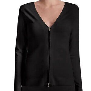 CAPSULE 121 Flex Zip Cardigan in Black - XS
